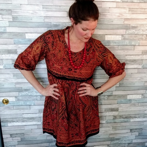 Mexicali Blues Dresses & Skirts - 🎶Boho Mexicali Blues smock dress & pockets! L/xl